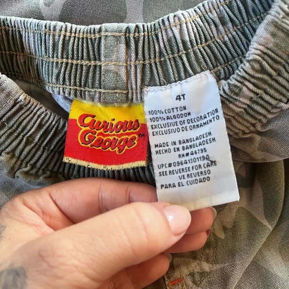 Vintage Curiuos George Camouflage Cargo Pants